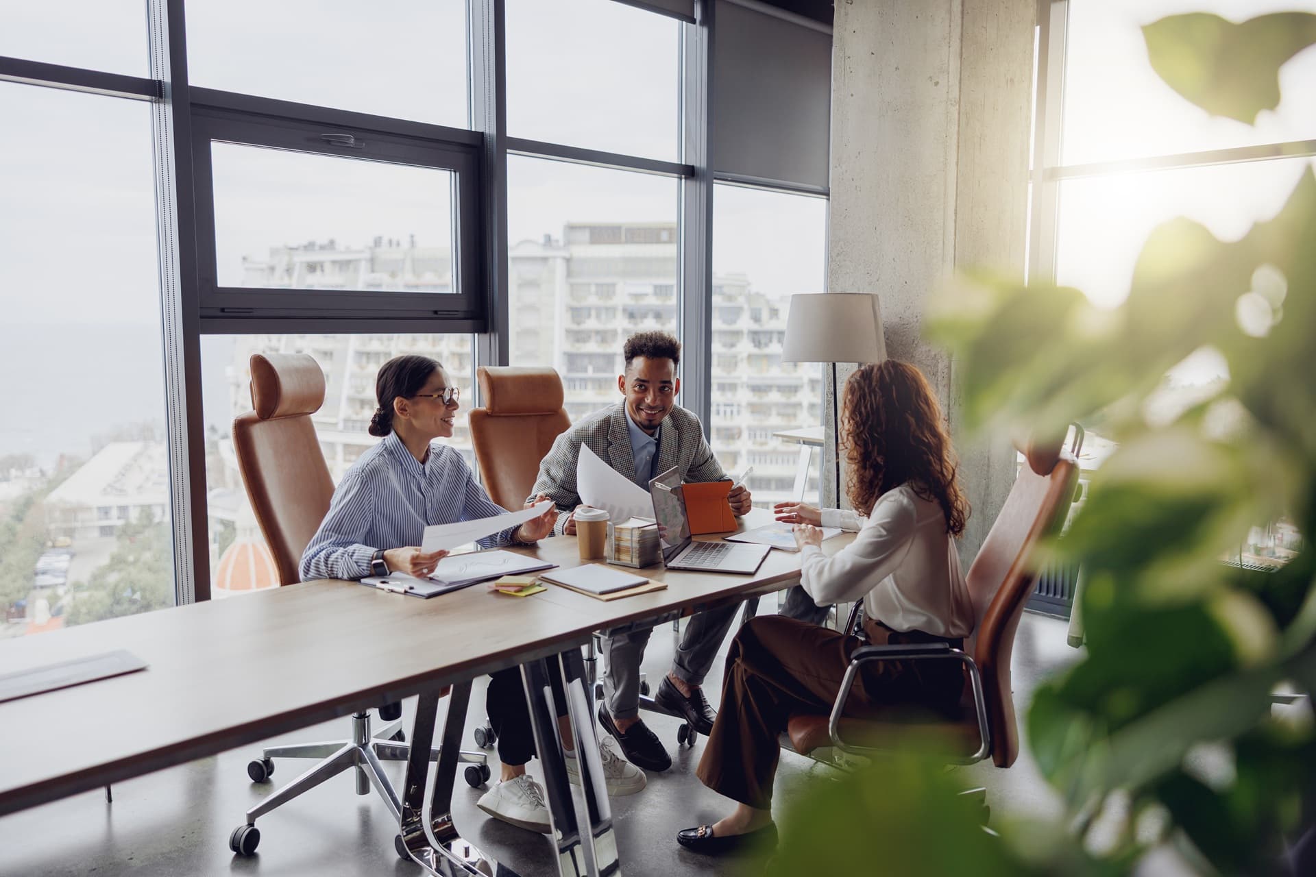A support coordinator working with a client on their plan